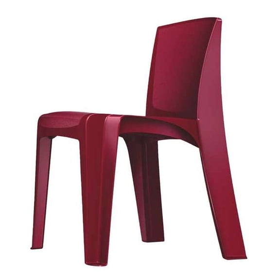 Cortech Stacking Chair, RazorBack Series, Polypropylene Plum 86484-P