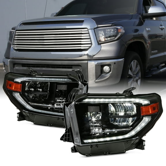 AKKON - For 2014-2017 Toyota Tundra [Factory NON-LED DRL Model] Full LED Retrofit Headlight Assemblies