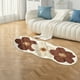 thumbnail image 3 of Alfombra Larga Floral para Salón Dormitorio Pasillo Alfombra Decorativa de Faux Lana Suave y Cómoda para el Hogar, 3 of 6