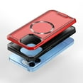 thumbnail image 3 of For Apple iPhone 15 Pro Max (6.7") Hybrid Armor Hard TPU Rubber Compatible with MagSafe Shockproof Drop Protection Cover ,Xpm Phone Case [ Red ], 3 of 4