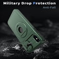 thumbnail image 4 of SaniMore Case for iPhone X/XS, Slidng Camera Window with Kickstand Holder, Magnetic Car Mount, Function Slim Fit Protection Shockproof Anti-fall Magnetic Cover for iPhone X/XS, Darkgreen, 4 of 6
