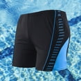 thumbnail image 2 of Swim Shorts Men's Sport Casual Style Colour Block Holiday Swimming Shorts Mens Slim Swim Trunks No Mesh Liner Mens Xx Short Zipper Pocket Casual Size 50 Bright Board Bathing Black XL, 2 of 5