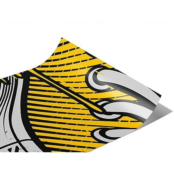 Rwraps Graffiti Yellow Tag Matte Vinyl Film Wrap 59in x 14ft Vinyl Vehicle Car Film Sheet Roll