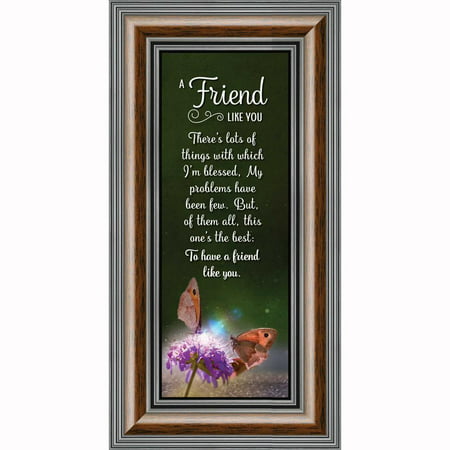 A Friend Like You, Friendship Gifts, Picture Frame for Best Friend, 6x12 (Signs As Best Friends)