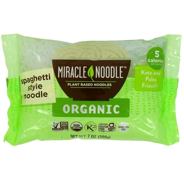 Miracle Noodle - Nouilles Shirataki Biologiques Style Spaghetti - 7 oz