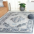 thumbnail image 3 of SAFAVIEH Bayside Alyx Oriental Polyester Machine Washable Area Rug, Blue/Ivory, 5'3" x 7'6", 3 of 12