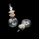 thumbnail image 3 of 2pcs Claro Botella De Vacía Vial Corcho Tapas De Metal Colgante DIY - Botella Hugo botella colgante, 3 of 5