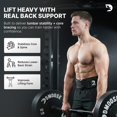thumbnail image 3 of Cinturón de levantamiento de pesas DMoose Fitness de 6" de neopreno ajustable, 3 of 8