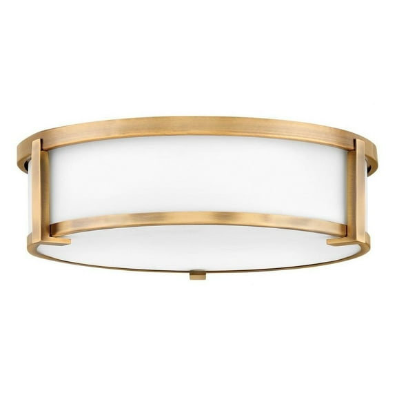 3 Light Large Flush Mount in Transitional Style 16 inches Wide By 4.75 inches High-Brushed Bronze Finish Bailey Street Home 81-Bel-3002359