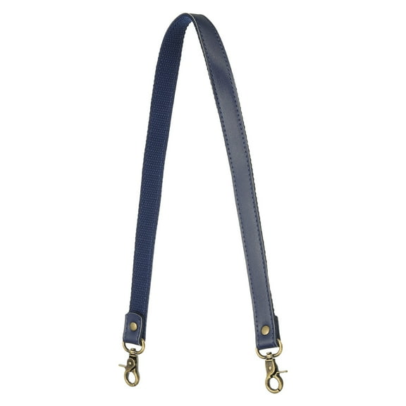 Uxcell Leather Purse Strap Replacement, 23.6" Purse Straps Replacement Crossbody Universal Shoulder Stripe for Purses Handbags, Navy Blue