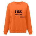 thumbnail image 3 of Gibobby Sudadera mujer Sudaderas de Halloween para mujer lindas camisetas con gráficos de fantasma playera casual de manga larga(Naranja,M), 3 of 4