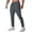 Dark Gray, variant on cfhntfmh Men's Tapered Jogger Sweatpants with Zipper Pockets Athletic Workout Gym Pants Lightweight Hiking Pants for Men
