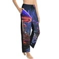 thumbnail image 6 of Salouo Jungle Path Glowing Mushrooms Print Women's Pajama Pants Casual Loose Sweatpants PJs Flowy Pants Drawstring Palazzo for Women Wide Leg Pants Lounge Pajama -XX-Large, 6 of 8