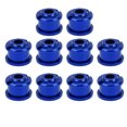 thumbnail image 1 of Tornillos para platos de aluminio azul de 4,9 mm para bicicletas de montaña: juego de 10 piezas, tornillos para platos de una sola velocidad, 1 of 8