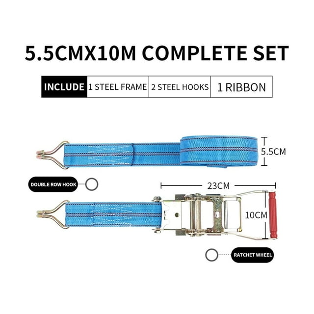 Truck Binding Strap Tightener Small Ratchet Tightener Self-Locking Rope Tightener Cargo Packing And Fixing Strap Airplane Strap