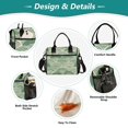 thumbnail image 3 of Iauyy Insulated Thermal Lunch Tote Bag for Women - S/M Sizes Portable Picnic Work Bag ,Woodblock Print Style, 3 of 6