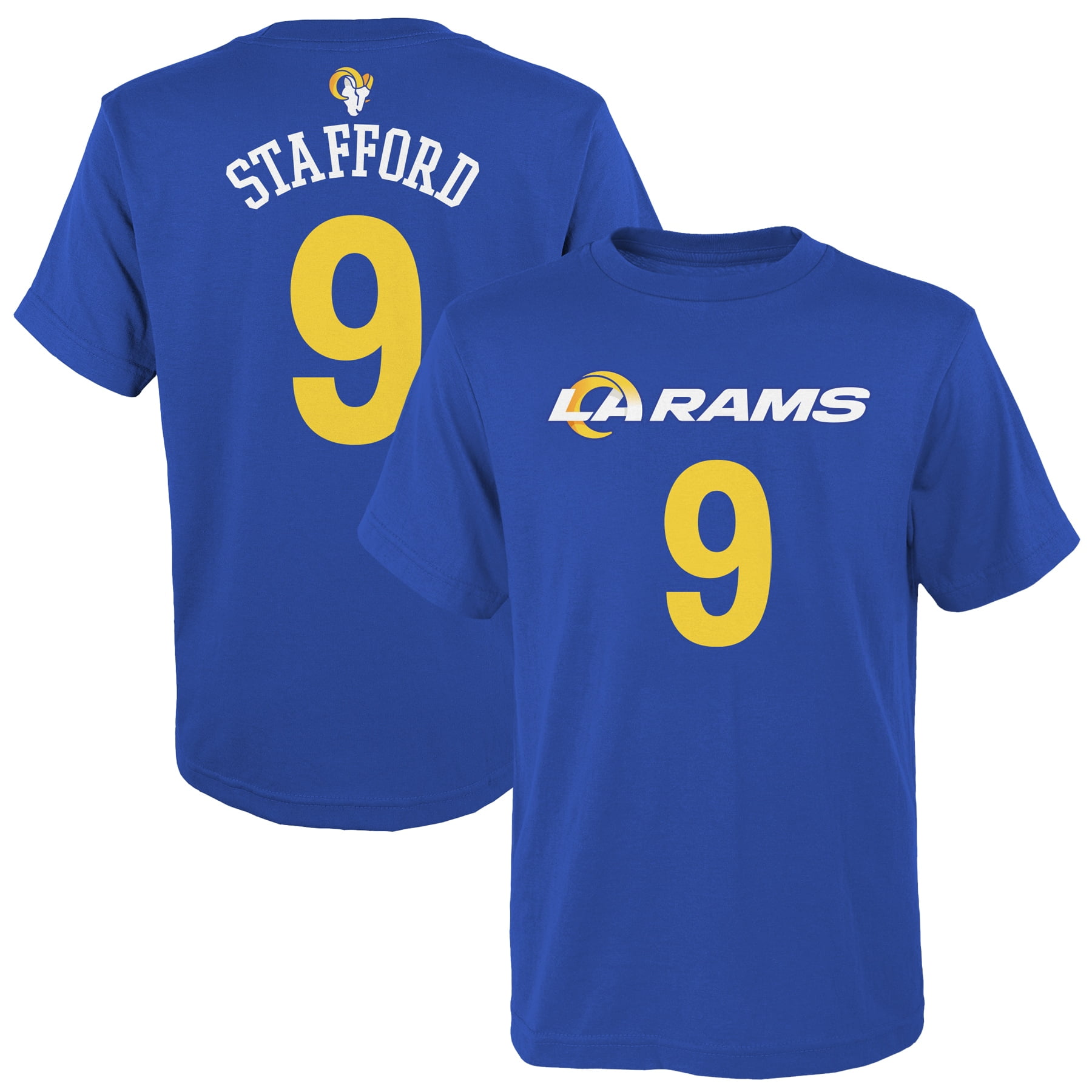 Matthew Stafford Los Angeles Rams Youth Mainliner Name & Number T-Shirt