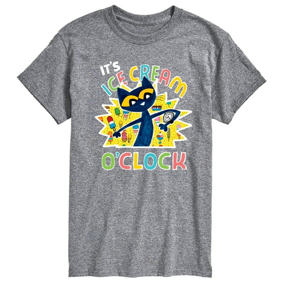 Pete The Cat - Icecream Oclock - Men's Short Sleeve Graphic T-Shirt