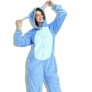 TBWYF Onesie Costumes One Piece Pajama Unisex Union Suits Animal Costume Blue Stitch S