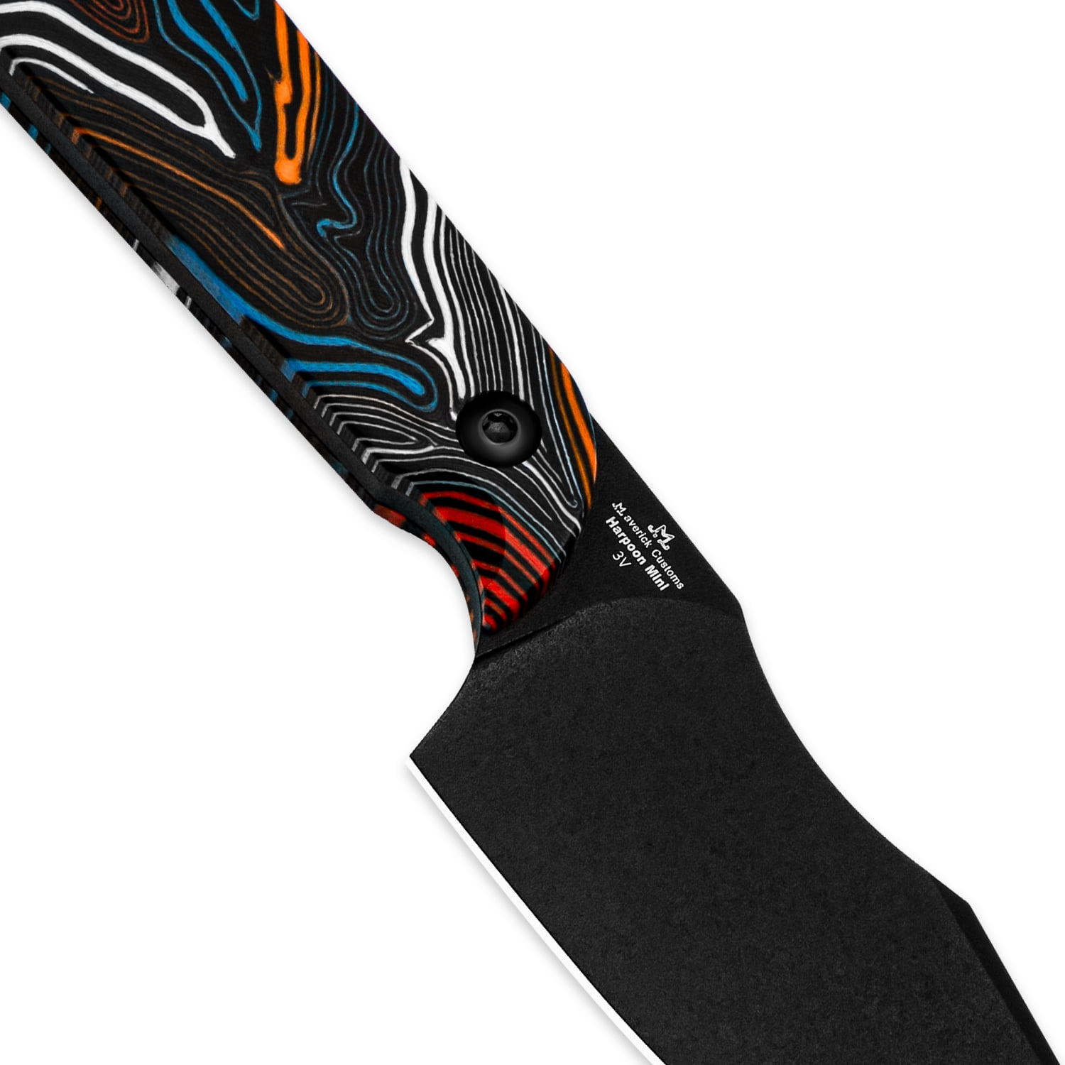 Kizer Mini Harpoon Fixed Blade Knife 3V Blade G10 Handle Pocket Tactical Knives 1040S6