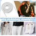 thumbnail image 7 of EKIND 1PCS 51 Inch Long Universal Drawstring Cords Replacement, Suitable for Sweatpants,Shorts,Hoodie String, Simple and Durable (White Cord, Round Metal Head), 7 of 7