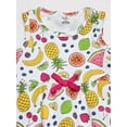thumbnail image 3 of Touched by Nature Baby and Toddler Girl Organic Cotton Sleeveless Dresses 2pk, Fruit, 5 Toddler, 3 of 5