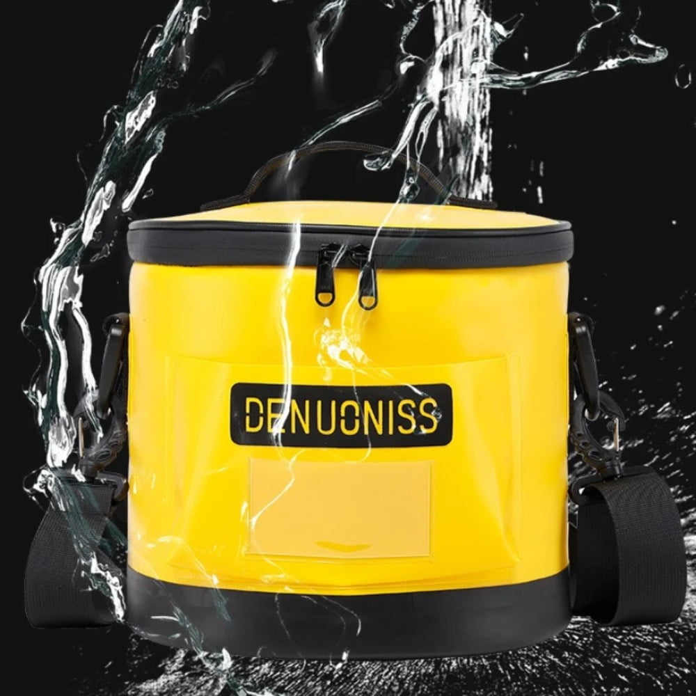Durable Round Insulated Cooler Bag Perfect for Outdoor Camping Fishing and Picnic Activities