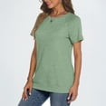 thumbnail image 4 of SUNBS T Shirts for Women Short Sleeve Crew Neck Plain Tee Casual Summer Top Women Blouses, 4 of 8