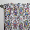 thumbnail image 3 of Designart 'Flowers Retro III' Mid-Century Modern Curtain Panel, 3 of 5