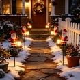 thumbnail image 4 of Kumdkdwn Christmas Solar Decorative Floor Lights Outdoor LED Yard Decor with Santa Snowman Reindeer Garden Patio Lawn Stake Lights Holiday Season Decor Gift, 4 of 6