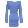 thumbnail image 5 of FhsagQ Sortie de Plage pour Femmes Sortie de Plage Plus Nouvelle Sortie de Plage d'Été Chemise Bikini Tricotée Ajourée Sortie de Plage de Vacances Sortie de Plage Femmes Sortie de Plage Rouge Sortie de Plage Femmes Blanc Bleu m, 5 of 5