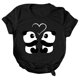 thumbnail image 1 of Camiseta estampada de manga corta con estampado de animales para mujer, cuello redondo, informal, suelta, blusas, camisas, túnicas Pompotops hkajfhjk462465, 1 of 5