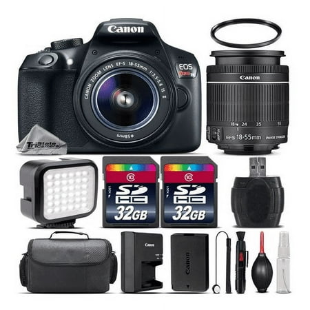 Image of Canon EOS Rebel T6 DSLR Built-In Wi-Fi with NFC Camera + Canon EF-S EF-S 18-55mm f/3.5-5.6 IS II Lens + 64GB Storage + LED Kit + Case + UV Filter + Card Reader - International Version