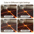 thumbnail image 7 of ODIKA 3'x5' Washable Throw Rug Illusion Cracked Abstract Grid Flow Molten Border Volcanic Optical Refined for Entryway, Kitchen, Mudroom, Stain Resistant, Low Profile, Non-Slip, 7 of 7
