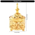 thumbnail image 5 of AOOOWER Elegant Incenses Cones Holder Vintages Arabic Metal Burners with Lid for Yogas, Spa, and Home Decoration, 5 of 14