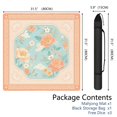 thumbnail image 2 of Peach Peony Floral Oriental Mahjong Mat 31.5x31.5 Inch | Non-Slip And Noise Reduction Mah Jong Table Mat Cover with Carrying Bag For Mahjong Lovers, Poker, Board Games And Dominoes, 2 of 7