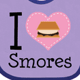 thumbnail image 4 of Inktastic I Love Smores Girls Baby Bib, 4 of 4