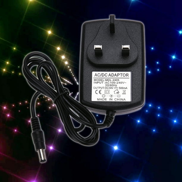Adaptador Adaptador DC24V 0.5A AC 100V-240V a DC 24V Convertidor Adaptador de fuente de alimentación 5.