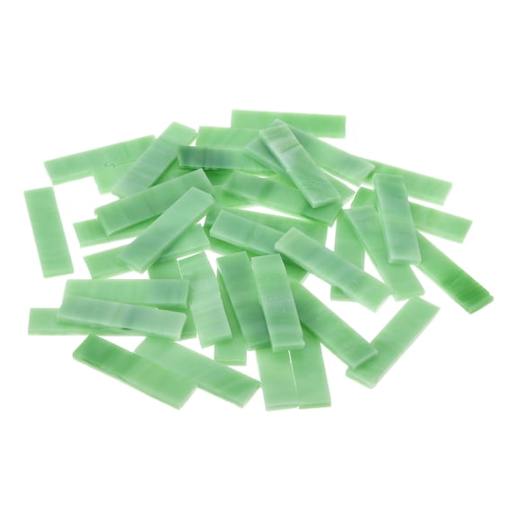 Stained Glass Strip, Emerald Green Mosaic Tiles 200g/7.05 oz
