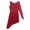 Burgundy, variant on inhzoy Women's Lyrical Single Long Sleeve Fingertip Ballet Asymmetric High Low Dress