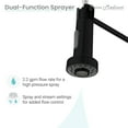 thumbnail image 4 of Nouvet Single Handle, Pull-Down Kitchen Faucet in Matte Black, 4 of 10
