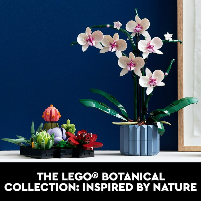 LEGO Icons Orchid Artificial Plant, Building Set with Flowers