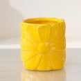 thumbnail image 5 of USUERY Ceramic Flower Makeup Brush Organizer Toothbrush Holder Pen Pencil Cup For Home Bathroom Decor Desk, 5 of 9