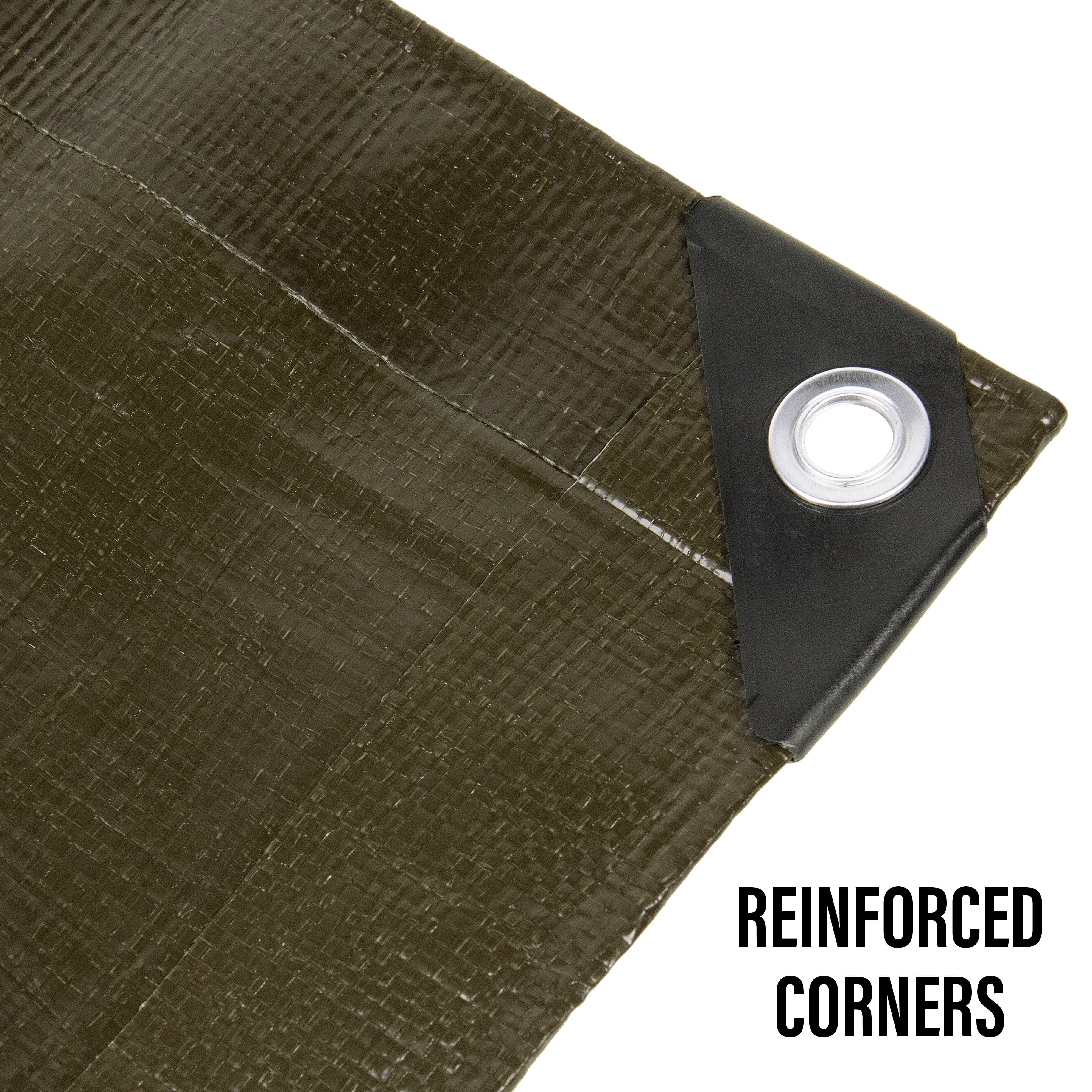 Strategy 16 Mil Construction Grade Polyethylene Tarp Cover 12' x 10'