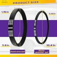 thumbnail image 6 of EZGO Clutch Drive Belt & Starter Generator Belt Kit for 1994-UP EZGO TXT Medalist 4 Cycle Gas Golf Cart, Golf Cart Drive Belt and Starter Belt  OEM# 72054G01 72024G01 72025G01 26414G01 630587, 6 of 7