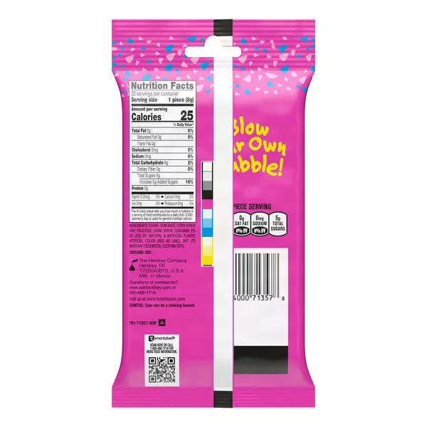 BUBBLE YUM Original Flavored Chewy, Bubble Gum Pack, 8.46 oz (3 Count)