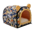 thumbnail image 4 of Nido para gatos, casa para gatos, Otoño Invierno, suave, autocalentable, tienda interior para mascotas, cama cueva, cama para perros y gatos, , gris pequeño, 4 of 8