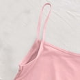 thumbnail image 4 of COMVALUE Spaghetti Strap Crop Tank Tops for Women Cute Summer Camisoles for Teens Fitted Basic Layering Cami Undershirts Pink for Size One Size, 4 of 9