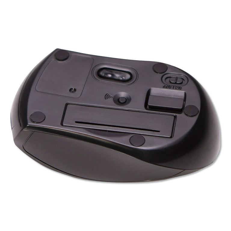 Compact Mouse, 2.4 GHz Frequency/26 ft Wireless Range, Left/Right Hand Use, Black Compact Mouse, 2.4 GHz Frequency/26 ft Wireless Range, Left/Right Hand Use, Black