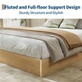thumbnail image 4 of Kojooin Wood Platform Bed Frame with Fluted Design, Low Profile Minimalist Bed Base, No Box Spring Required, 4 of 6
